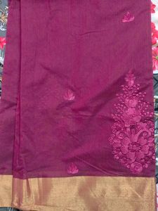 Elegant Maroon Saree