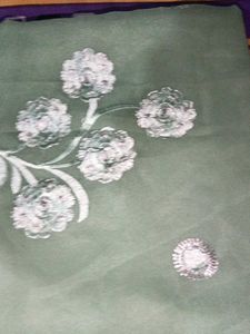 Green Floral Dupatta