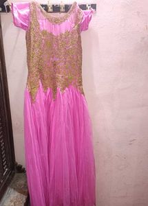 Gown#Net Fabric Stylish