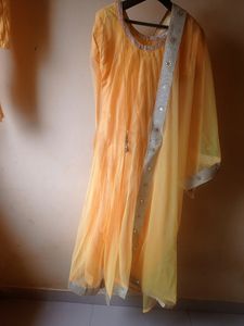 Long Frock  For Haldi Function