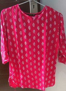 Pink Printed Pajama Set