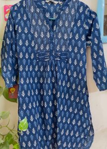 Blue Printed Kurta
