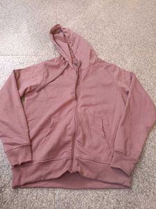 Roadster Womens Mauve Zip-Up Hoodie, M SIZE
