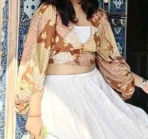 Patchwork Print Blouse