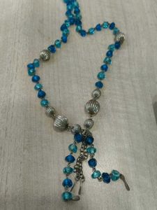 Beaded Blue Necklace