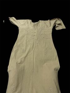 Elegant Embroidered Kurta with plazo