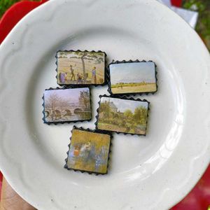 Handmade Clay Fridge Magnets Set