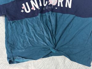 Cute Unicorn Girls Top