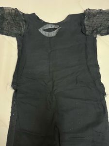 Sparkle Sheer Black Tunic