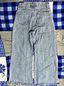 Ripped Wide Leg Jeans