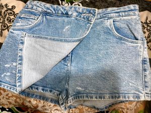 Denim Skort