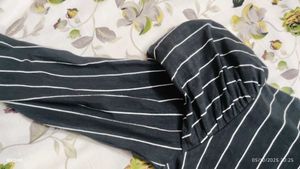 Striped Puff Sleeve Top