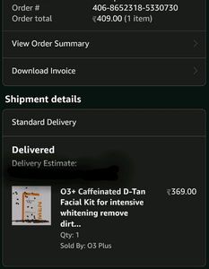 O3+ D-tan Facial Kit For Men