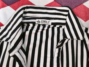 Striped Shirt Dress
