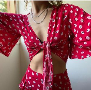 Tie Front Crop Top