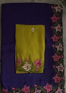 Elegant Embroidered Saree