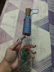 1 DECORATIVE HANGING GLASS LAMP MULTICOLOUR