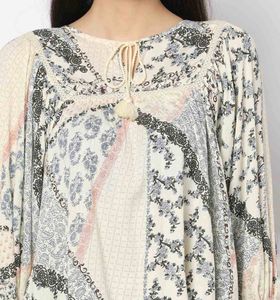 Boho Floral Print Top