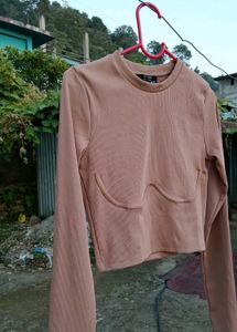 Ribbed Long Sleeve Top