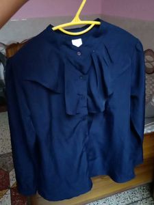 Korean Navy Blue Top