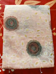 Nude Colour Net Saree
