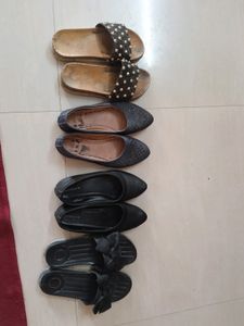 Women's Footwear Combo ( Formal Bellies & Sliders)