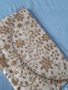Gold Embroidered Purse
