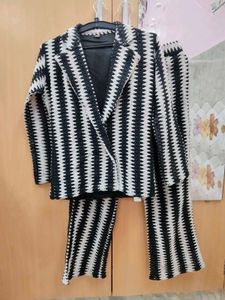 Stylish Striped Co-ord Set (Aj)