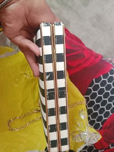 Black &amp; White Clutch/Sling Bag