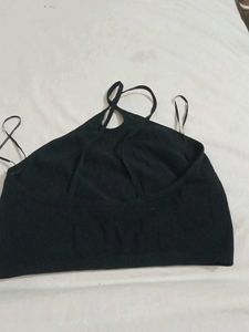 Black Halter Top