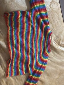 Rainbow Knit Top