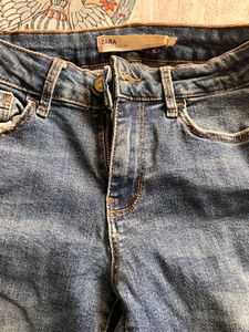 Striped Denim Jeans