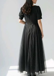 Elegant Black Midi Dress