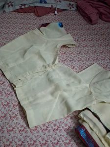 Elegant White &amp; Blue saree