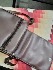 Brown Embellished Crossbody Bag