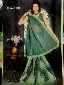 Elegant Green Saree