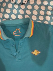 Ocean Current Teal Polo