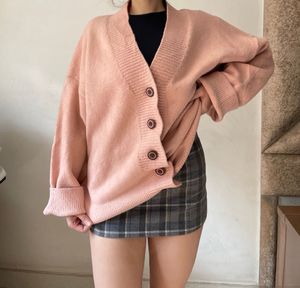 Peach Oversized Knit Sweater