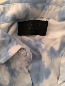 Unisex Shirt - Sky Blue And Off White