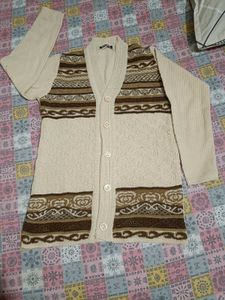 Patterned Knit Cardigan