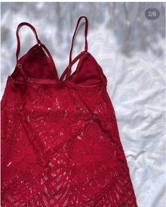 Red Slip Dress