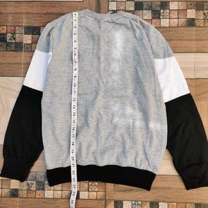 streachable unisex Stylish Color Block Sweatshirt