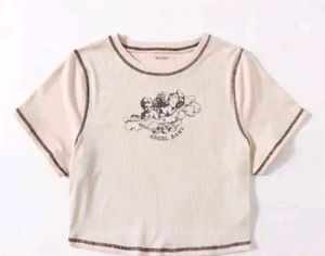 Cute Angel Baby Crop Top