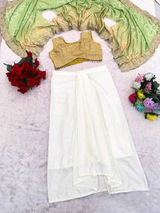 *dhoti blouse set*