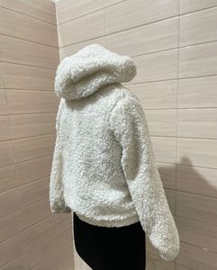 NEW LOOK Fluffy Sheep Zip - Up Hoodie