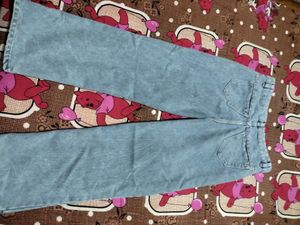 ice blue straight jeans for women girl&#39;s
