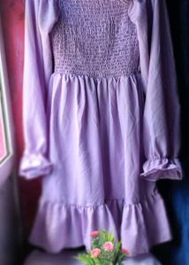 Cute Purple Ruffled dress👗