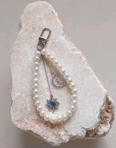 Pearl &amp; Celestial Charm Bag Accessory