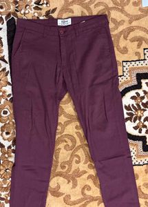 Roadster Maroon Trousers