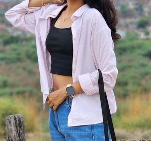 Oversized Button-Down Shirt